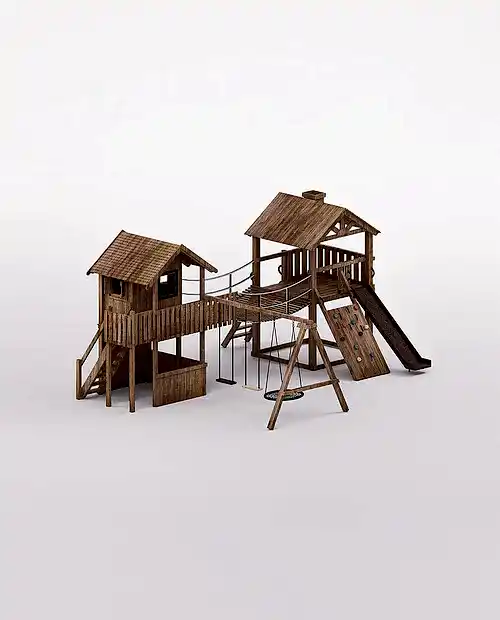 Woody Ahşap Oyun Evi & Parkı