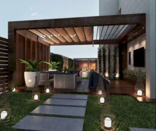 Rolling Ahşap Pergola