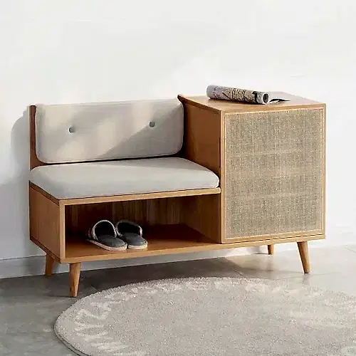 Hazeran Shoe Storage Bench | Ahşap Ayakkabılık