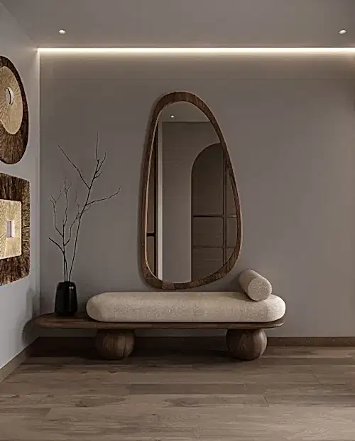 Bella ahşap bench & ayna
