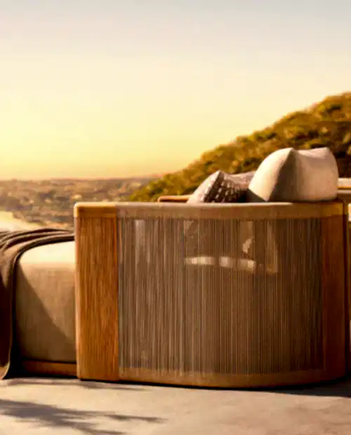 Minevra Ahşap Şezlong - Daybed