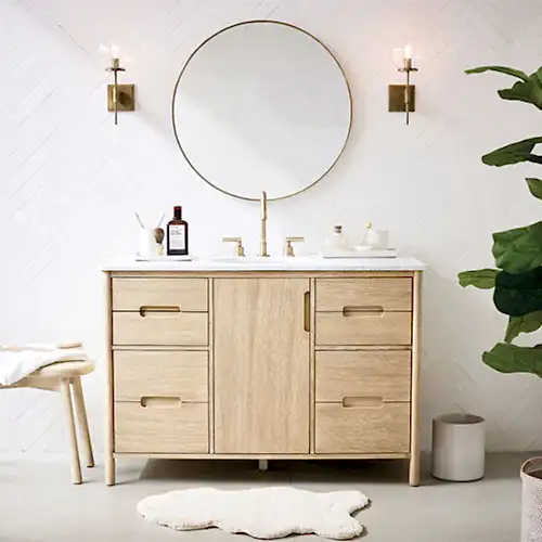 Timor Ahşap Banyo Dolabı