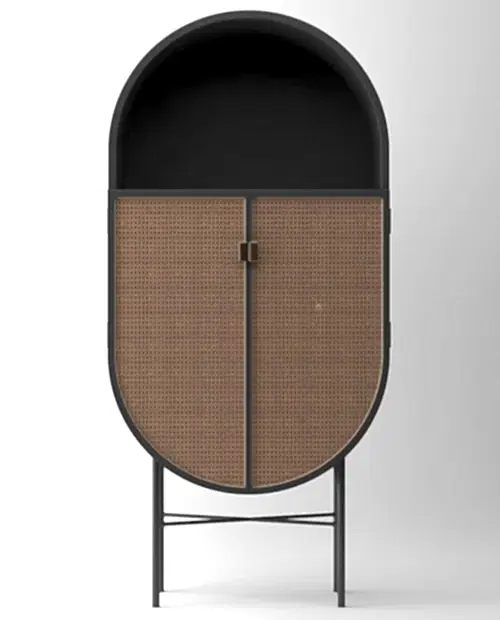 Retro Hazeran Oval Dolap